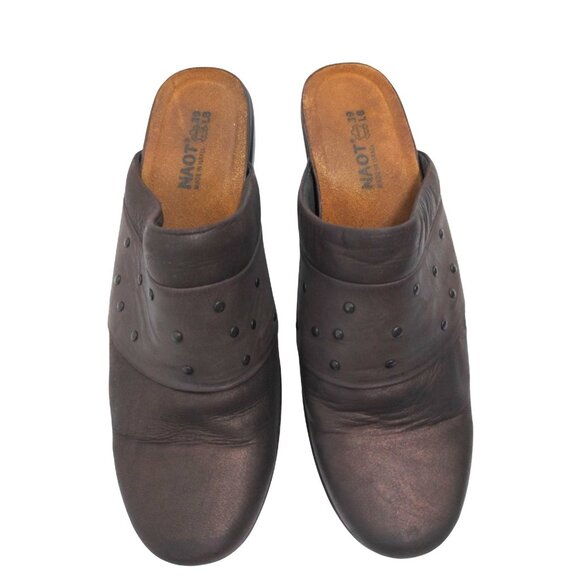 Naot Eden Clogs Women US 8 8.5 Metallic Brown Studded Western Country EU 39 - Picture 3 of 8